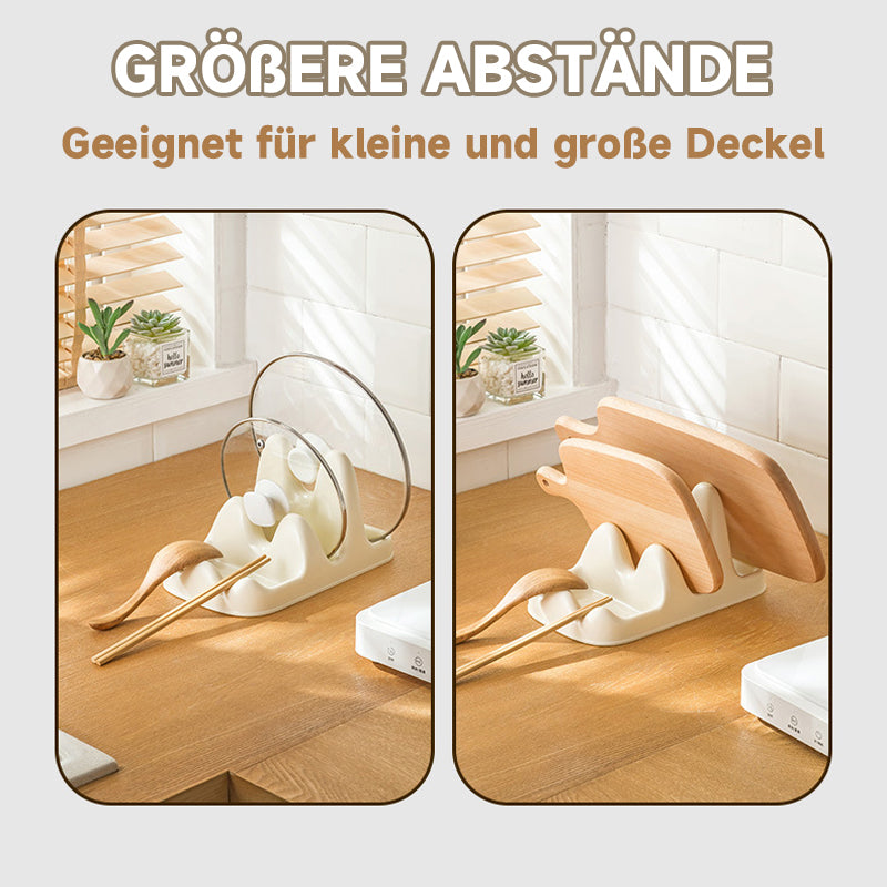 Aufbewahrungsregal für Topfdeckel in der Küche/Kitchen pot lid rack