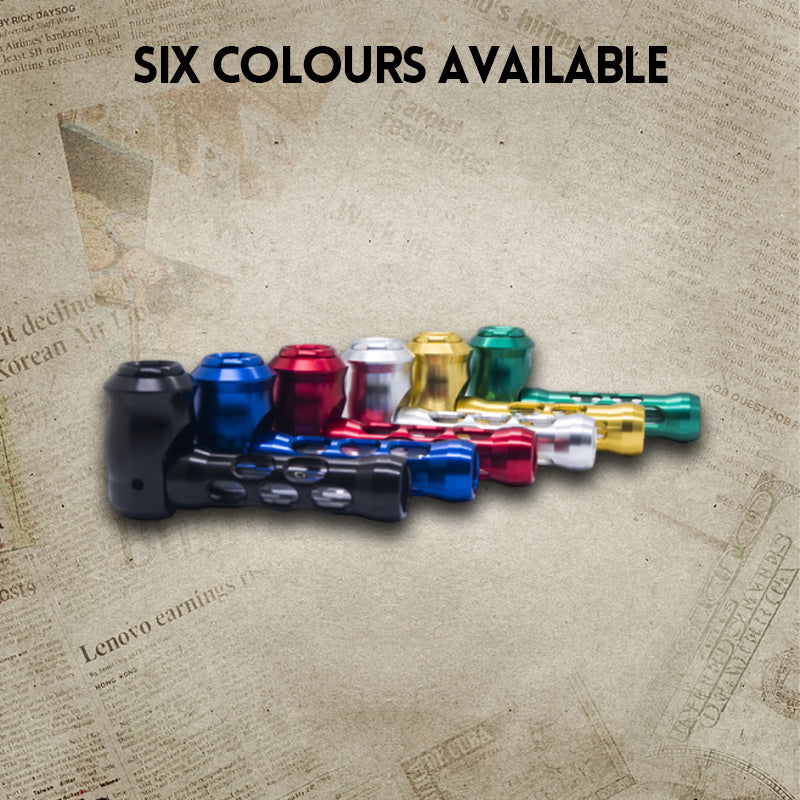 Exquisite Metal Hollowed-Out Tobacco Pipe