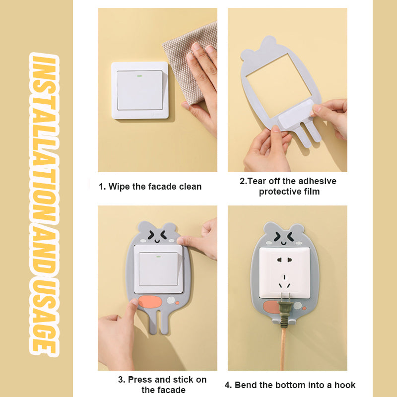 Cartoon Luminous Switch Sticker Hook