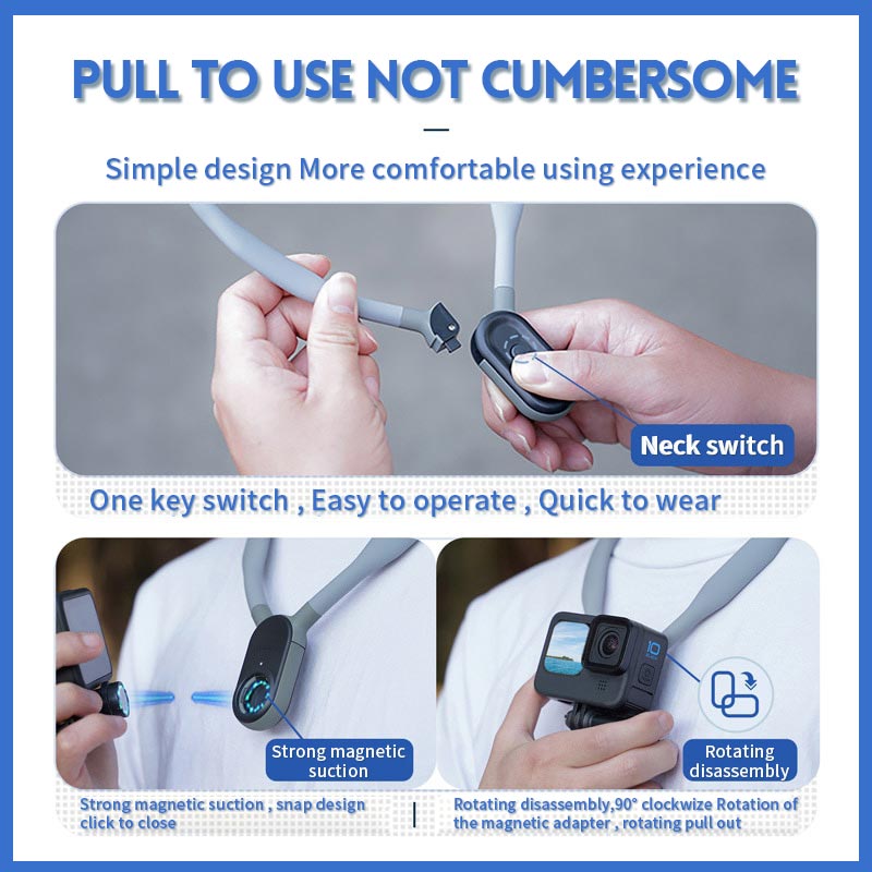 U-shape Neck Holder Mount for Sports Camera