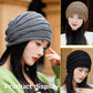 Pleated Hem Knitted Cold Hat