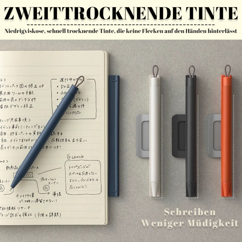 Wird mit magnetischem Stifthalter und Gelstift geliefert