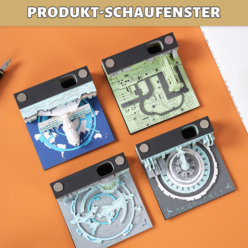 3D-Papierskulptur-Notiz/3D paper sculpture note