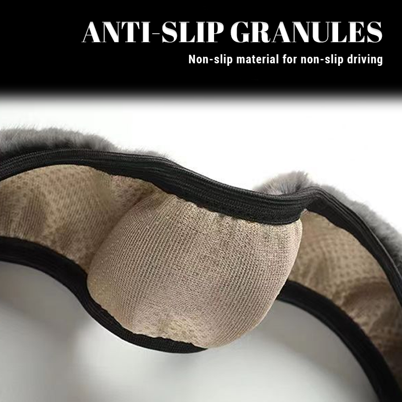 Plush Car Steering Wheel Cover