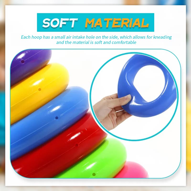 Children'S Jenga Le Educational Toy Rainbow Tower