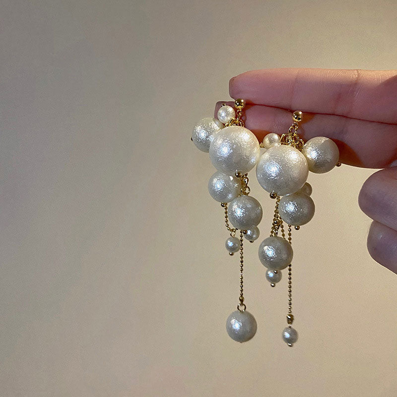 Pearl String Earrings