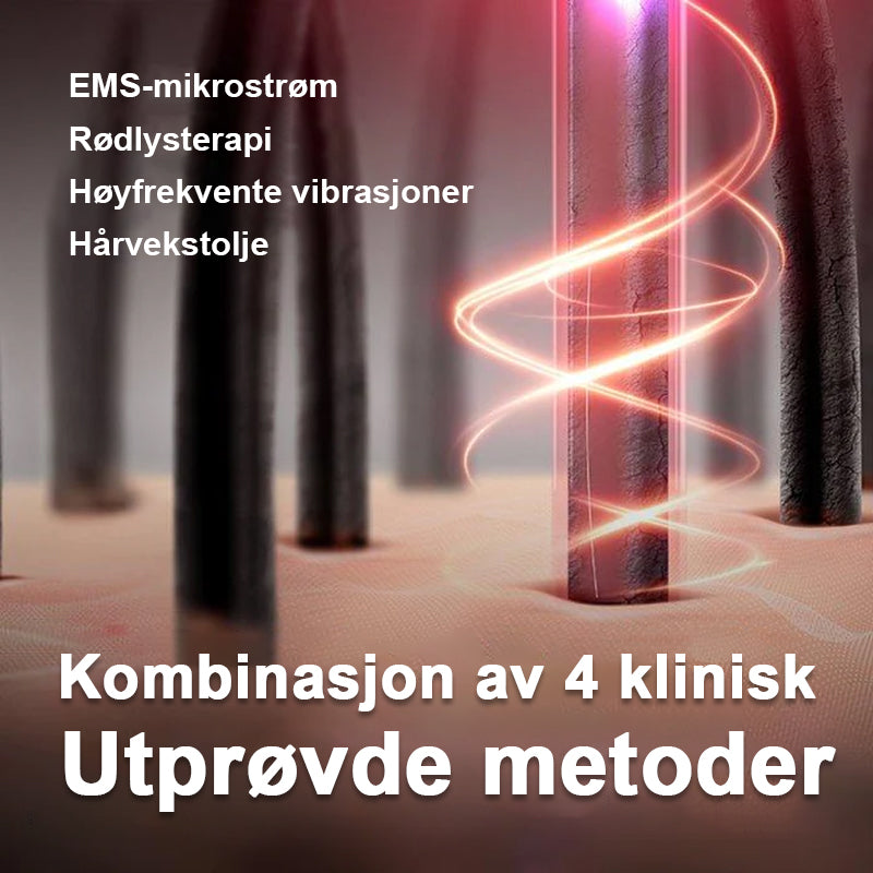 Avansert Massasjeapparat For Hodebunnspleie Med Rødlysterapi/Advanced scalp care massager with red light therapy