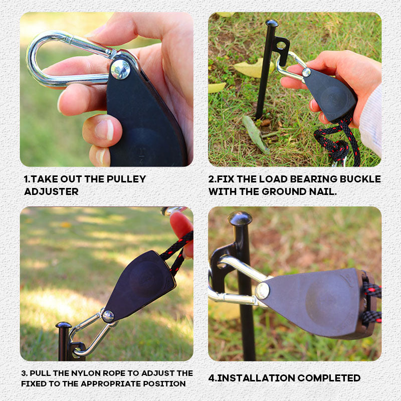 Liftable And Adjustable Tent Wind Rope Tensioner