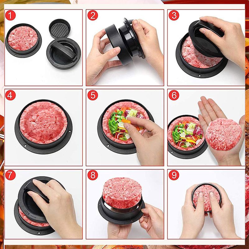 🔥3-in-1 Burger Press
