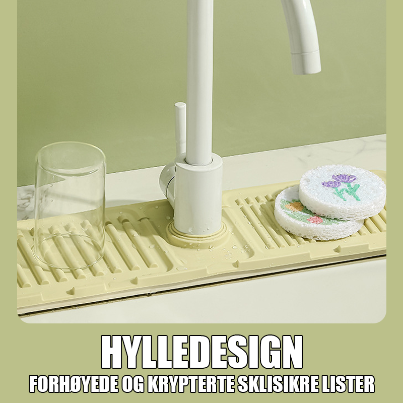 Kran Anti-Skli Dreneringspute/Faucet Silicone Drain Pad