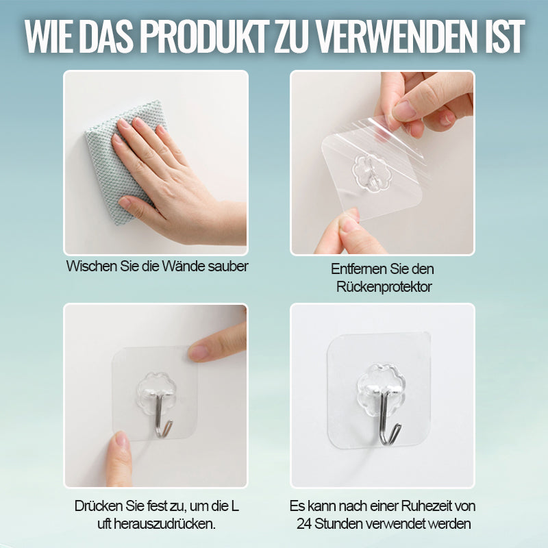 Transparenter, nahtloser Haken（25 Packungen）