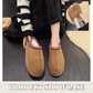 Faux Fur Lining Platform Slippers