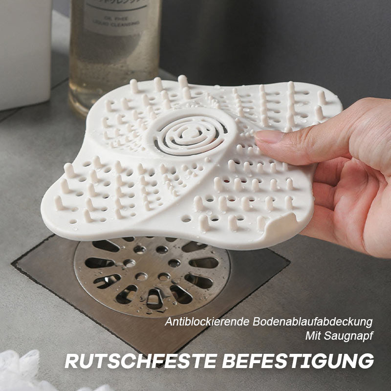 Antiblockierende Bodenablaufabdeckung Mit Saugnapf（2er-Pack）/Anti-blocking floor drain cover with suction cup (2 pieces)