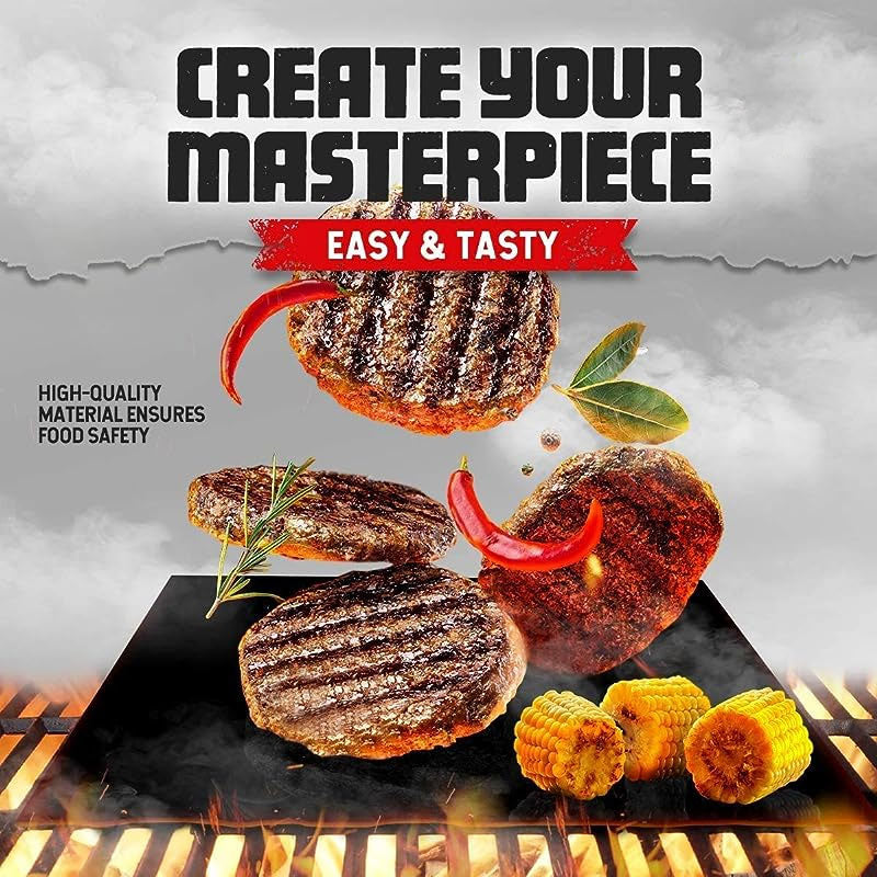Bbq Mat With Cutting Strips