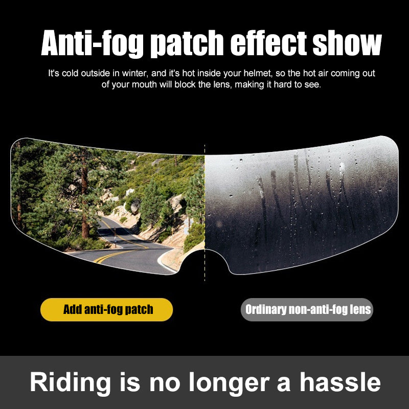 Motorcycle Helmet Anti-Fog Lens Sticker