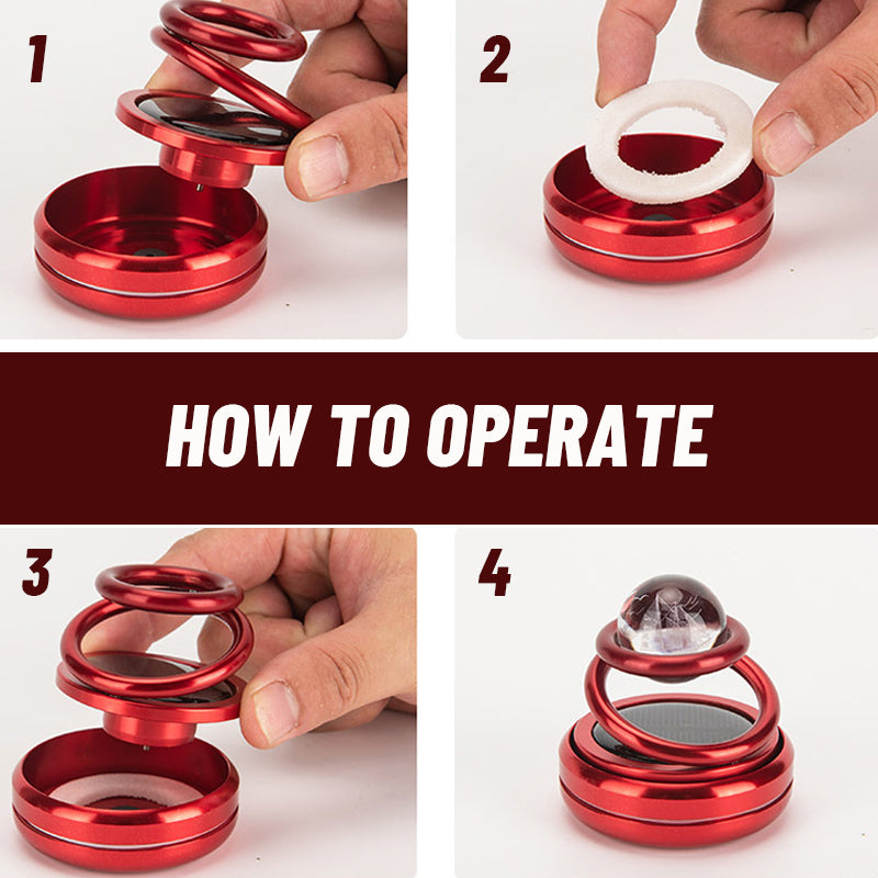 Suspended Solar Car Aromatherapy Ornaments