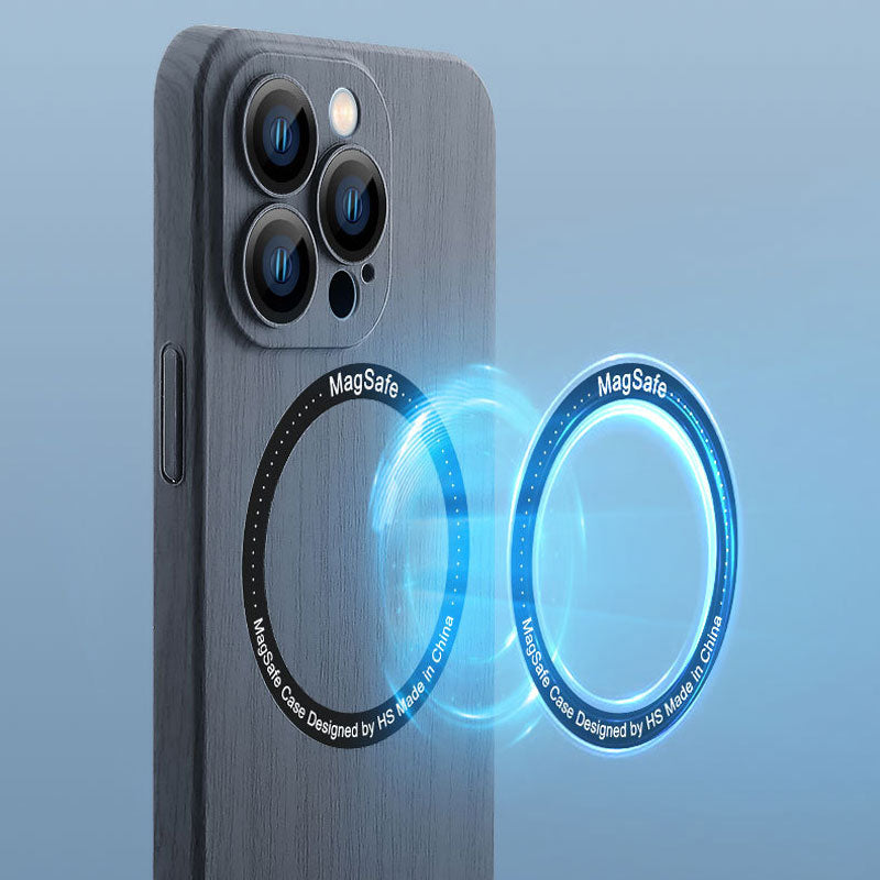 Wood Grain Magnetic Phone Case