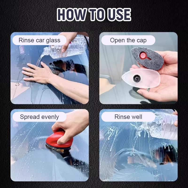 Car Glass Oil Film Cleaning Brush
