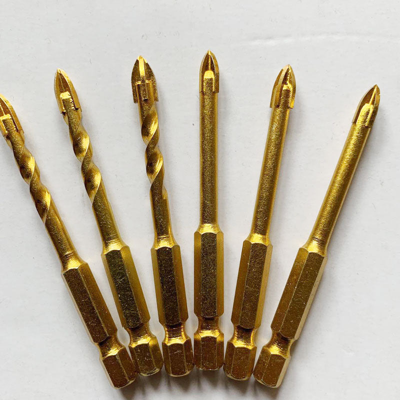 Four-Blade Cross Drill Bit
