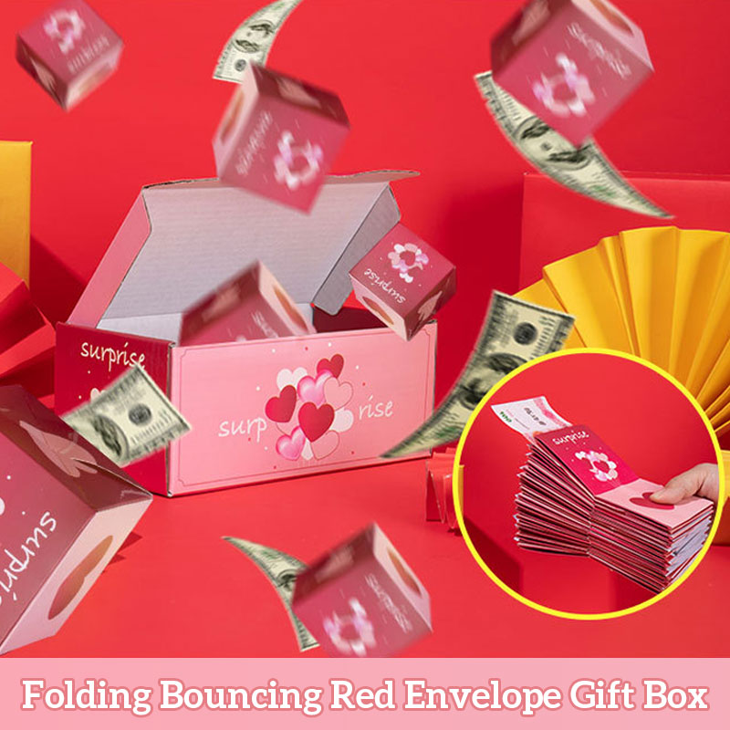 Folding Bouncing Red Envelope Gift Box
