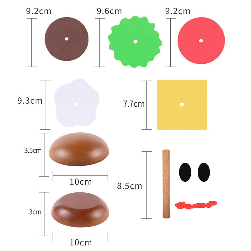 Wooden Hamburger Coaster🍔