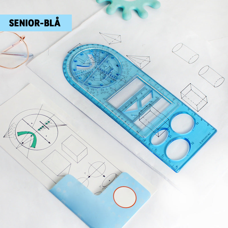 Multifunksjonell Geometrisk Linjal/Multifunctional geometric ruler