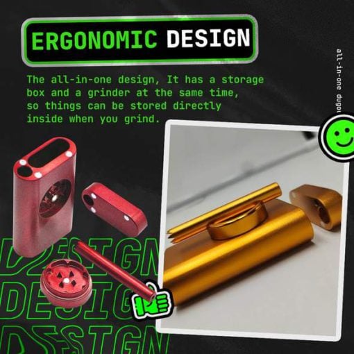 All-in-One Dugout Grinder Container - Green