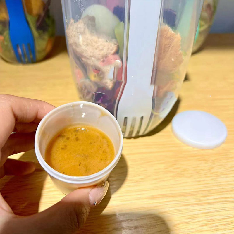 Fresh Salad Cup With Fork