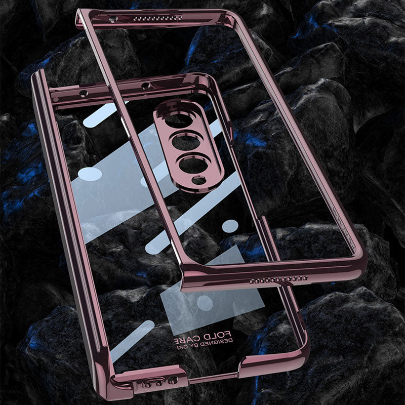 Transparent Magnetic Hinge Phone Case
