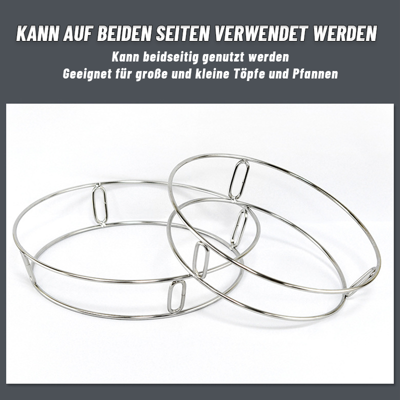 Küchentopfregal aus Edelstahl/stainless steel kitchen pot rack