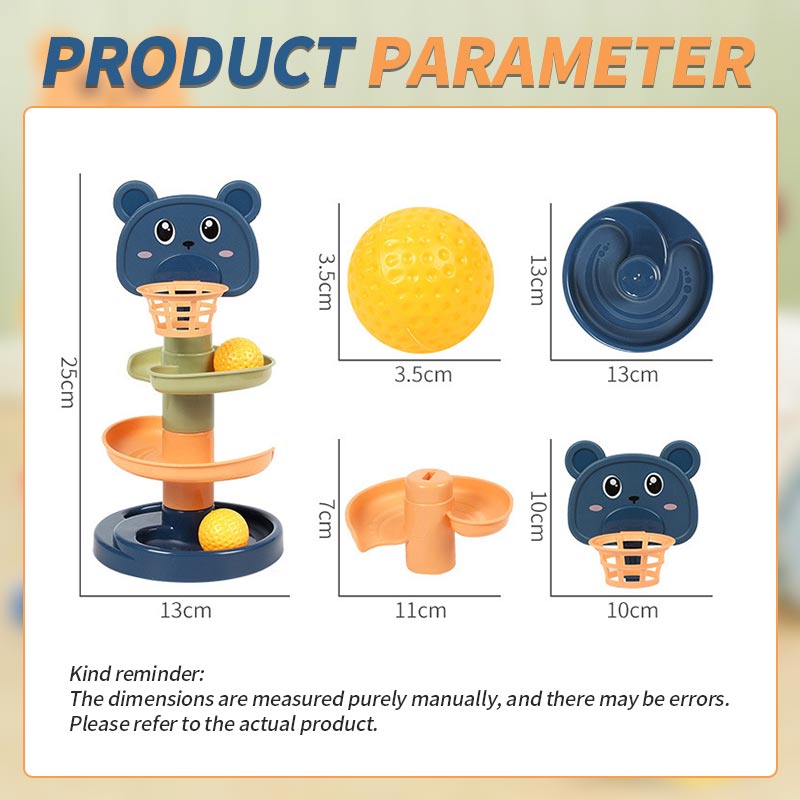 Children'S Stacking Shooting Track Rolling Ball