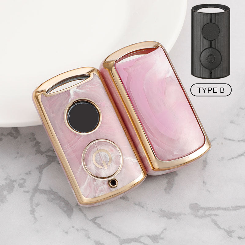 For Yamaha-Car Rhinestone Keychain Key Case