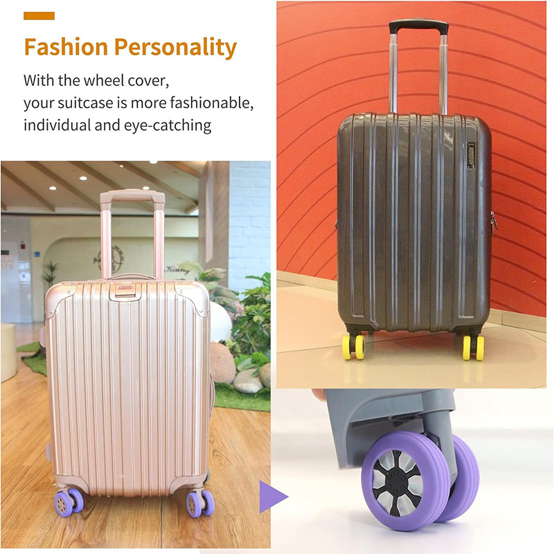 Luggage Wheel Silicone Protective Cover (8pcs)