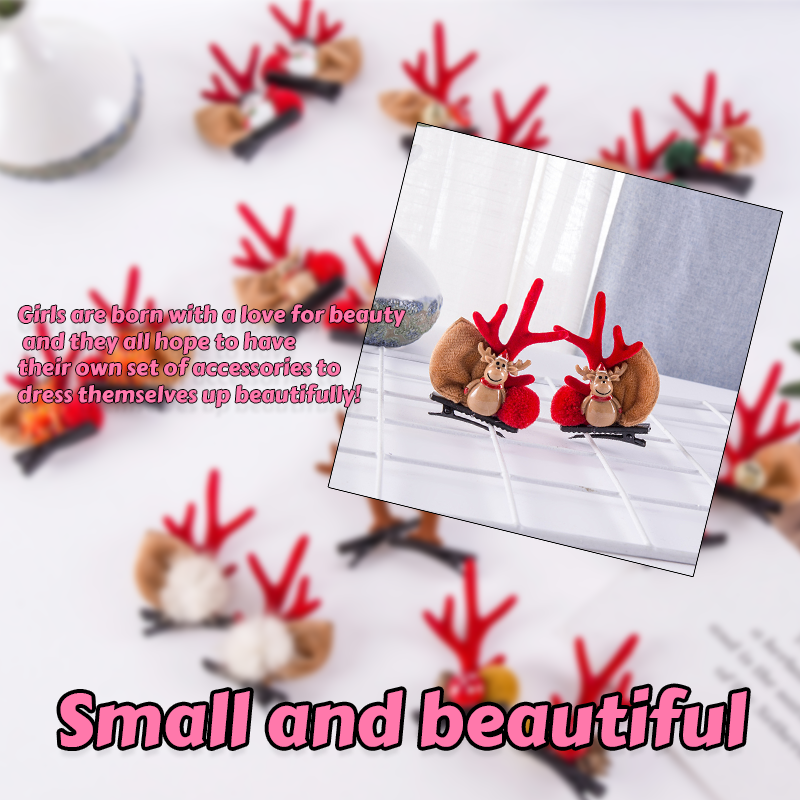 Christmas Antler Hair Clip（1 pair）