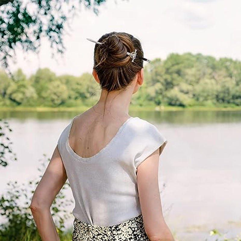 Ancient Sword Coiled Hairpin Headdress（2pcs）