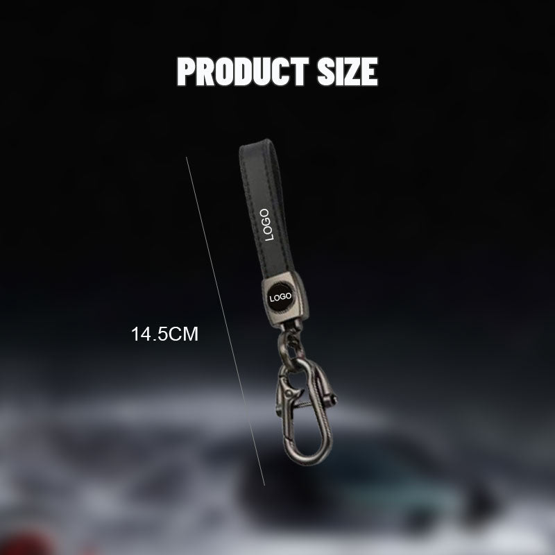 Car Leather Metal Keychain Chain