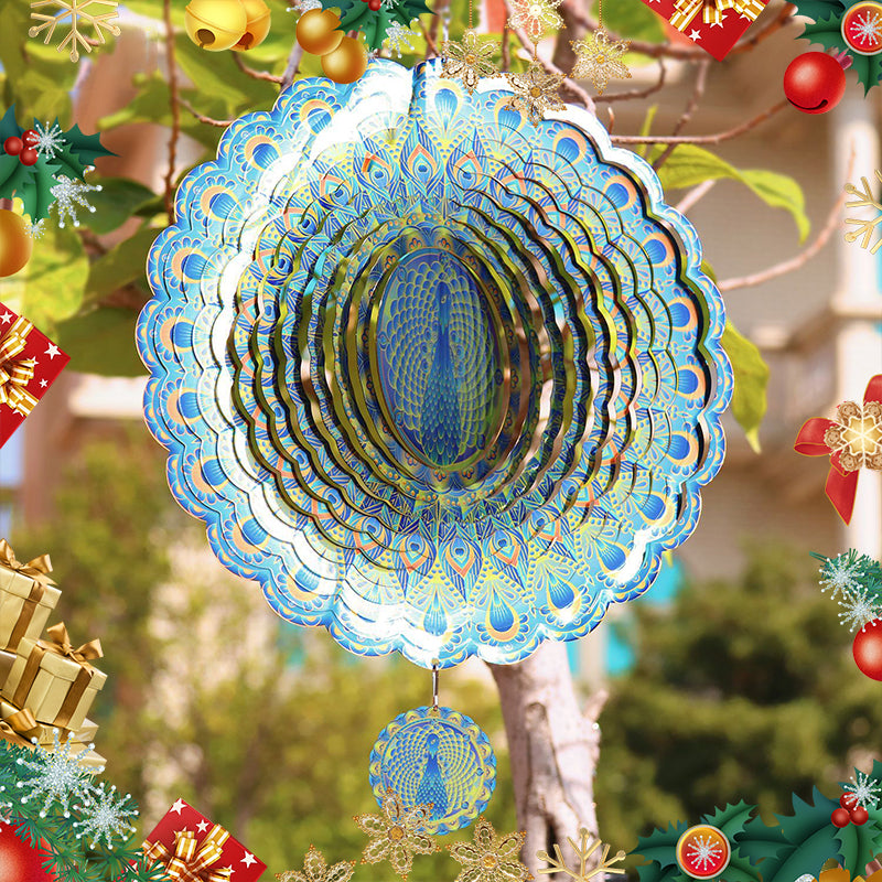 3D Peacock Pendant Wind Chime Ornament