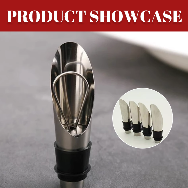 Stainless Steel Wine Pourer Set