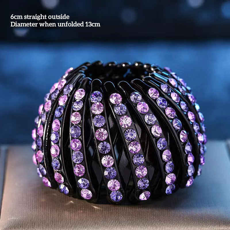 Rhinestone Bird'S Nest Curler