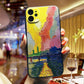 Embossed Oil Painting Mobile Phone Case