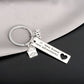 Titanium Steel Couple Gift Keychain