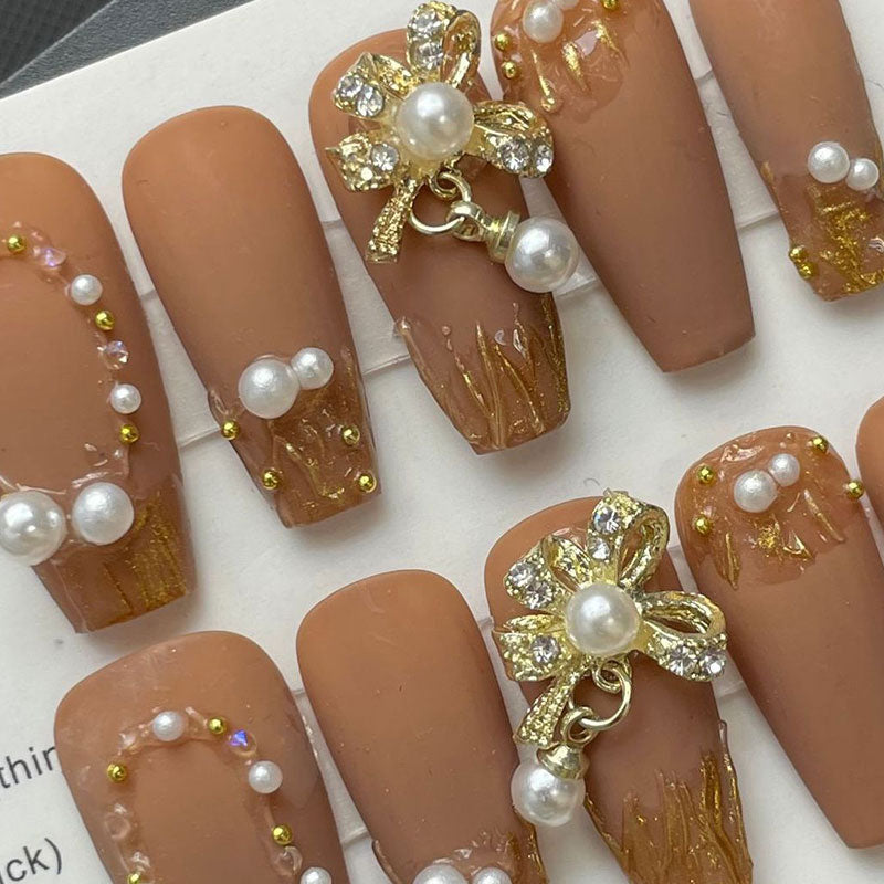 Bow Pearl Nail Sticker