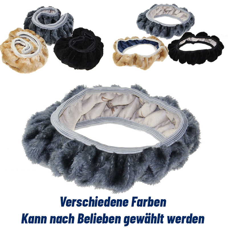 Gummifreier, Elastischer Plüsch-Lenkradbezug/Elastic steering wheel cover without inner ring
