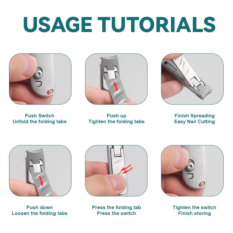 Multifunctional Folding Nail Clippers