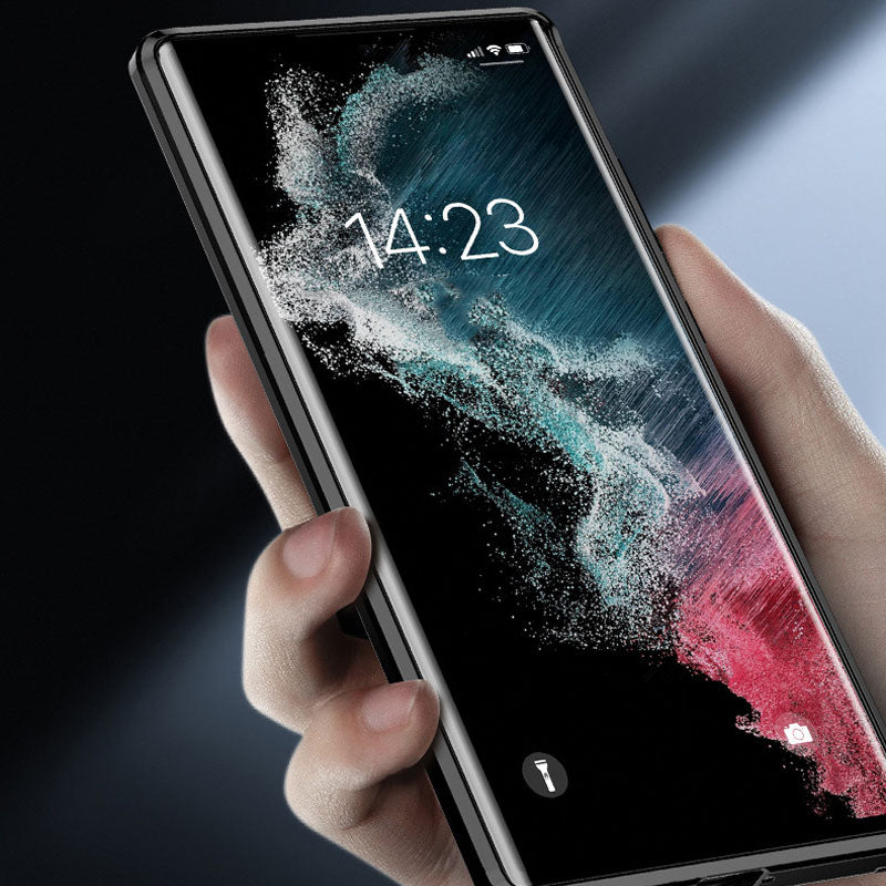 Magnetische Handyhülle mit Aluminium-Metallrahmen