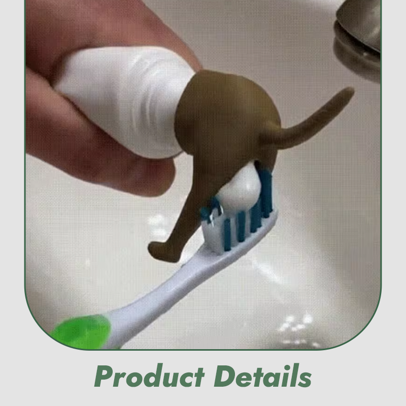 Pooping Dog Butt Toothpaste Topper