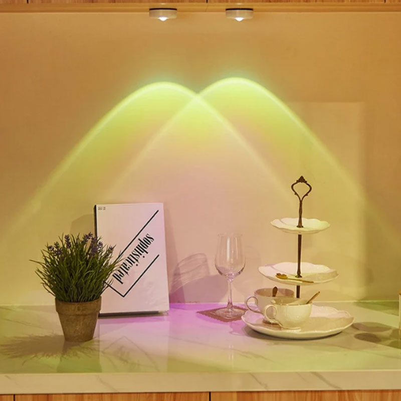 Sunset Projection Under Cabinet Light