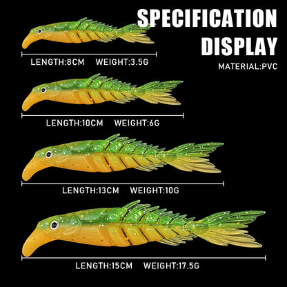 Two-Color Scissors Fishtail Soft Bait