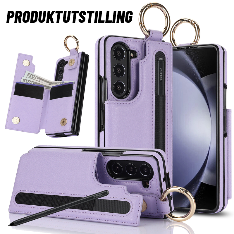 Lommebok-stil ringpenn-telefondeksel/Wallet style ring pen slot phone case