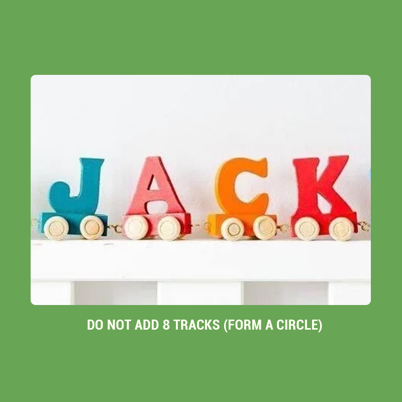 Wooden Colorful Letter Train Name Toy